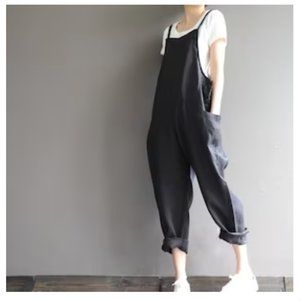 Linen overalls